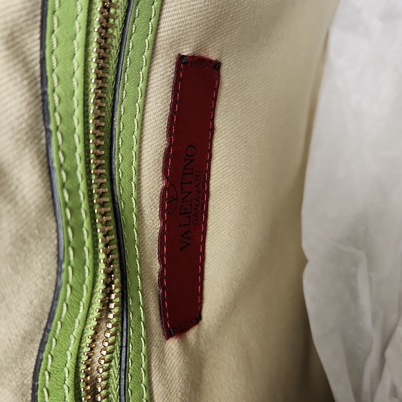 Valentino bag green with gold studs - Picture 3 of 7